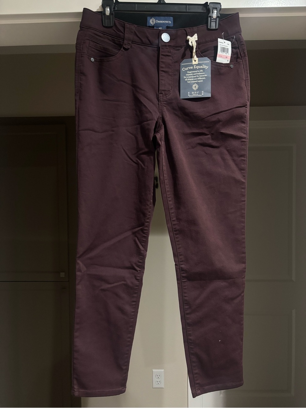 Democracy Deep Plum Skinny Jeans